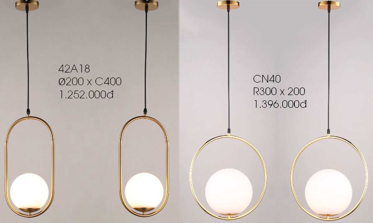 Đèn Thả Trang Trí Kiểu Dáng Hot Nhất Năm 2023